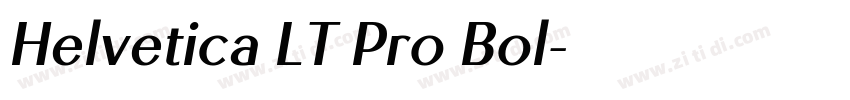 Helvetica LT Pro Bol字体转换